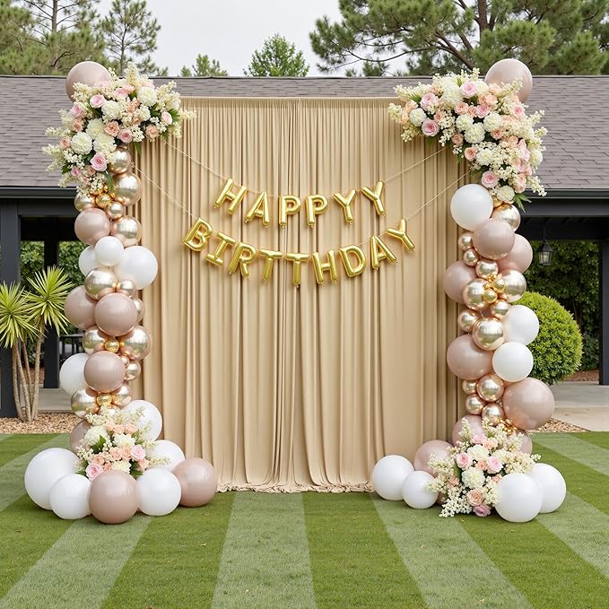 30ftx10ft Beige Backdrop Curtains - Image 4