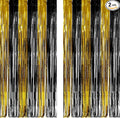 Black and Gold Party Streamers Decoration by GREATRIL