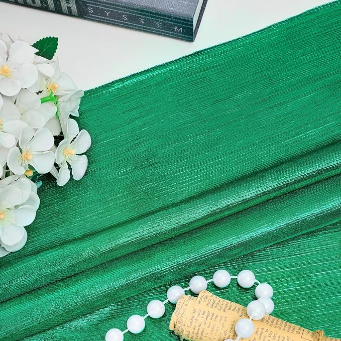 Wrinkle Free Green Backdrop Curtain - Image 4