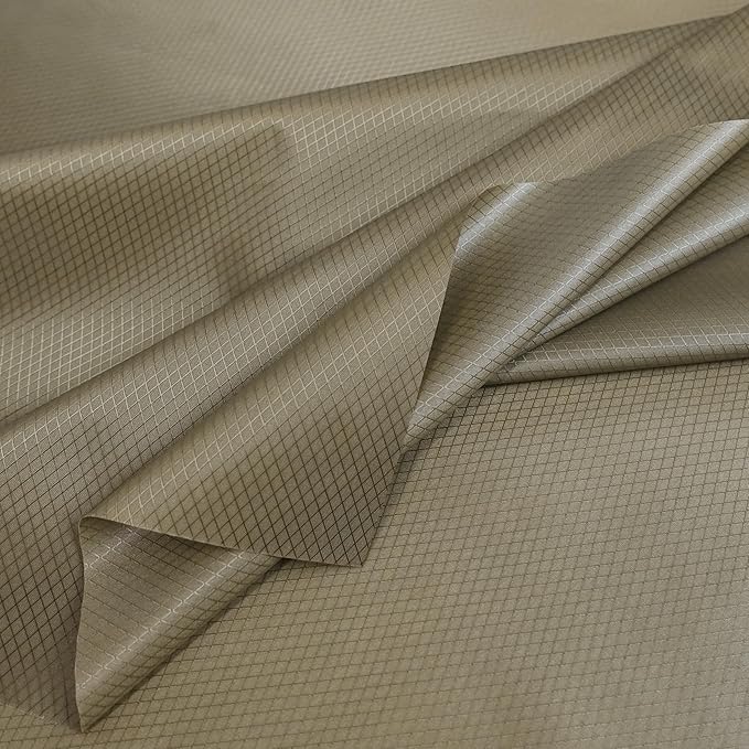 emma kites Khaki Ripstop Nylon PU3000 Waterproof 1.9 oz 70D Diamond Grid Tear by emmakites