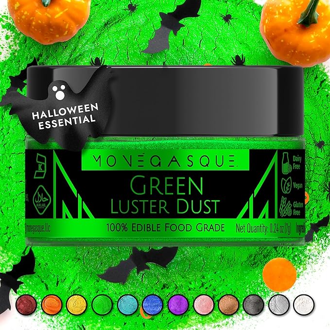 MONÉGASQUE Green Edible Glitter by MON%C3%89GASQUE