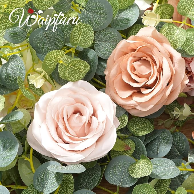 Waipfaru Fall Garland Decor, 6.07Ft Eucalyptus Flower Garland - Image 5