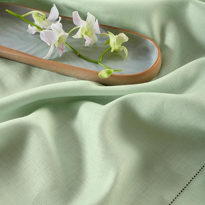 Solino Home Linen Tablecloth for Rectangle Tables 60 x 120 Inch - Image 4
