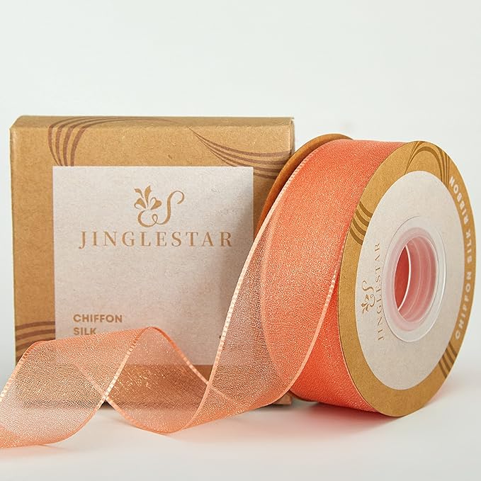 1 Inch Wide Sheer Chiffon Ribbon - Image 7