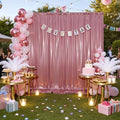 10x10 ft Rose Gold Sequin Backdrop Curtain Panels by Htper