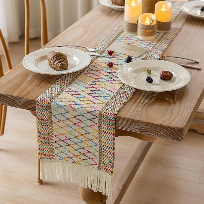 Keketo Boho Table Runner Colorful - Image 2