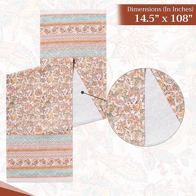 Maison d' Hermine Table Runner 100% Cotton Single Layer Table Runners 108 - Image 4