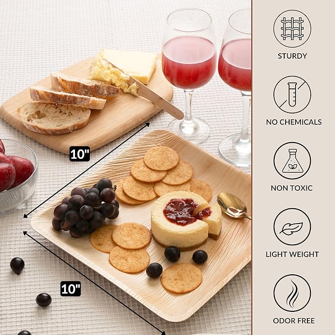 Disposable Palm Leaf Plates - Image 2