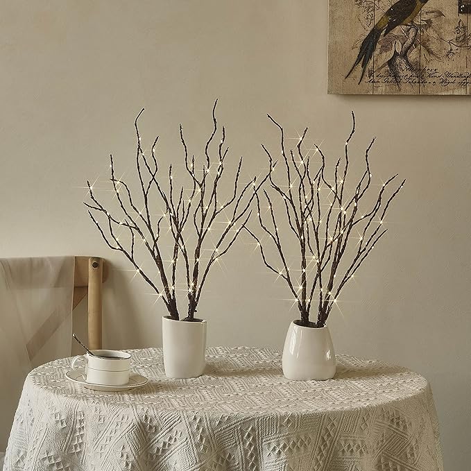 Birchlitland Lighted Brown Branches 18IN 70L Warm White Fairy Lights, LED - Image 6