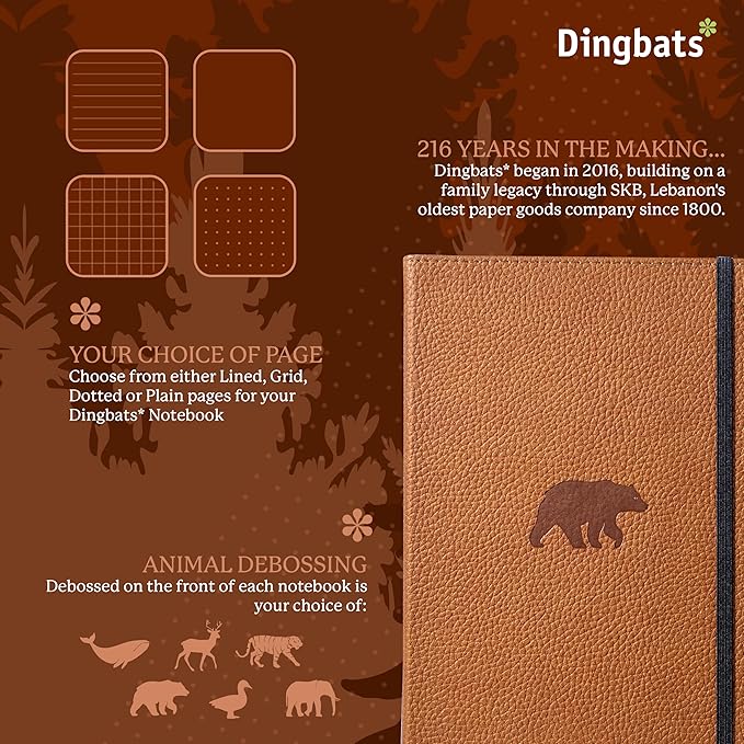 Dingbats* Wildlife Lined Writing Journal Notebook A5 - Image 2
