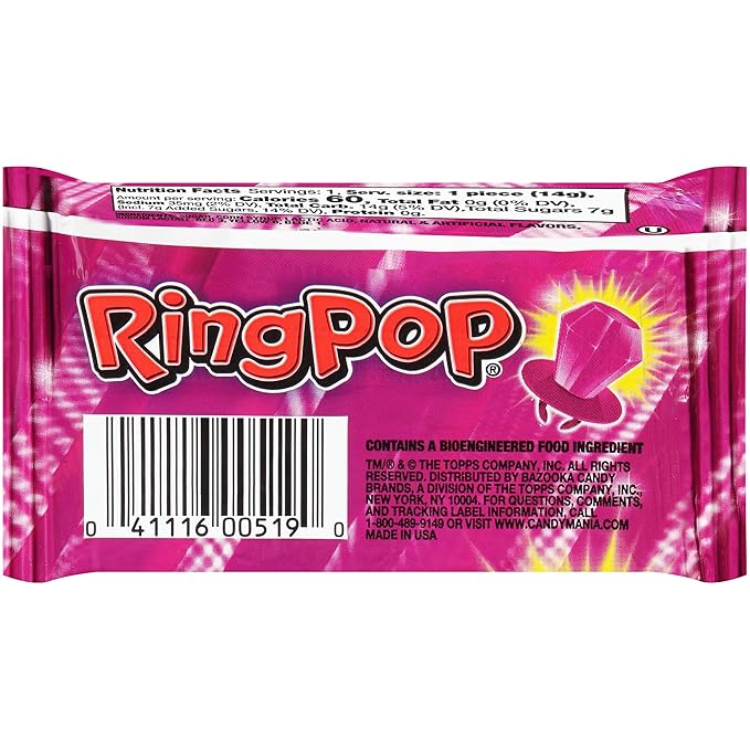 Ring Pop Purple Halloween Candy Lollipops, 30Ct Bulk Individually Wrapped in - Image 5