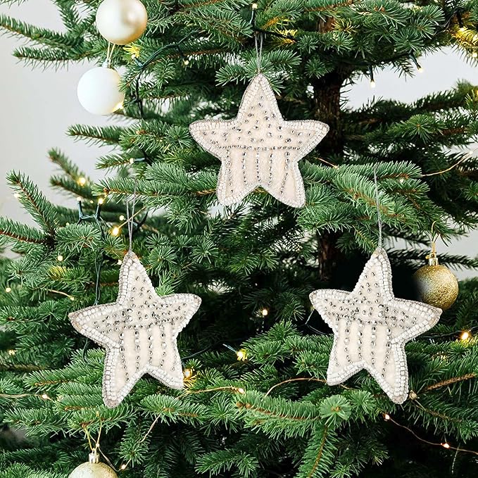 Beaded Star Hanging Ornaments - Image 2