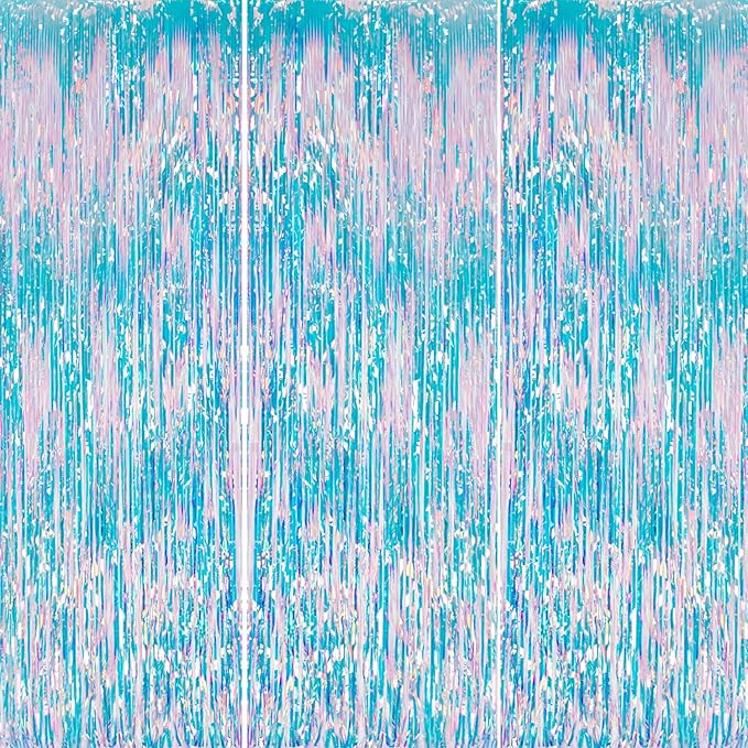 3 Pack Foil Fringe Backdrop by DECOCKRAT