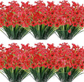 20 Bundles Artificial Flowers Outdoor UV Resistant Fake Flowers No Fade Faux by JEMONG