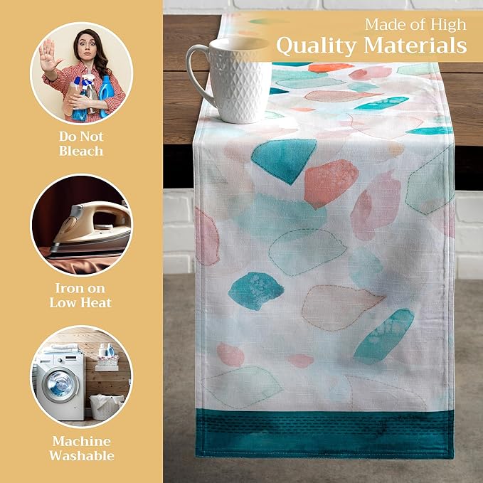 Maison d' Hermine Table Runner 100% Cotton Double Layer Table Runners 108 - Image 3