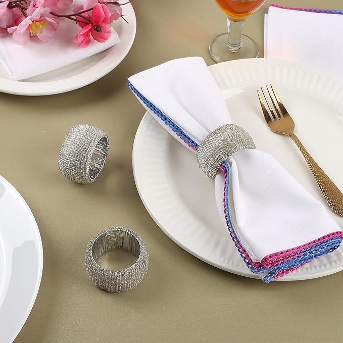 12 Pcs Beaded Napkin Rings - Image 9