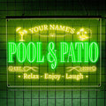Personalized Pool & Patio Neon Sign, Custom LED Wall Light by LULMicaLedSign