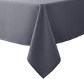 Biscaynebay Textured Fabric Tablecloths 60x84 Inches Rectangular, Dark Grey by Biscaynebay