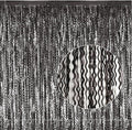 Black Foil Fringe Curtains Party Decorations by KEEUH