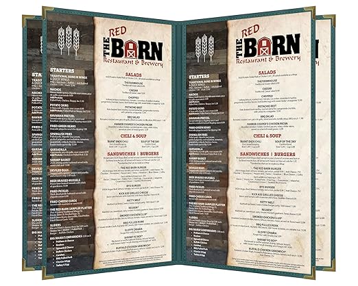 Goodsmart Pajco Style Restaurant Menu Covers – Pack of 10, Side-Loading Menu - Image 2
