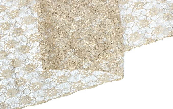 MDS Pack of 20 Wedding 12 x 108 inches Lace Table Runner - Image 4