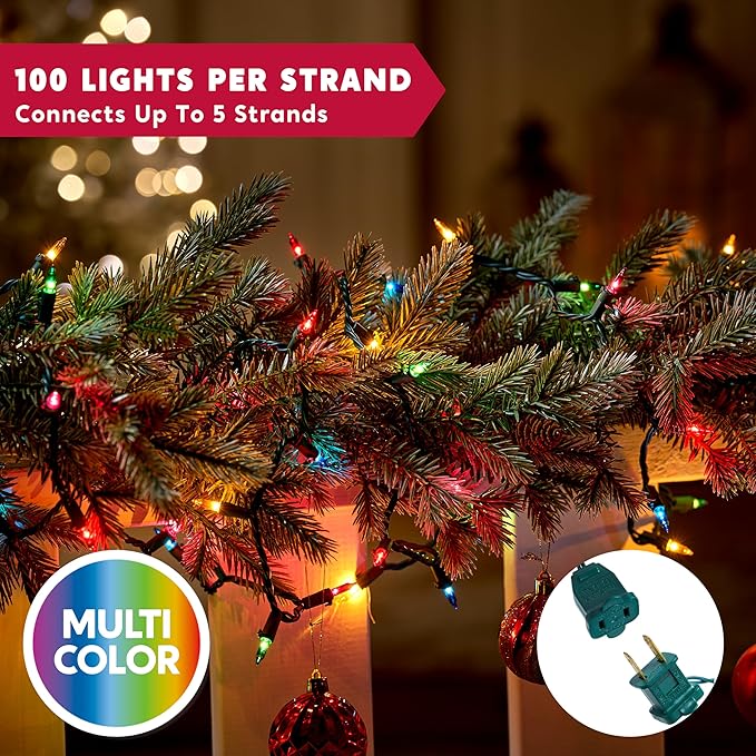 Joiedomi Multicolor Christmas String Lights, 300 64.2FT Christmas Fairy Tree - Image 3
