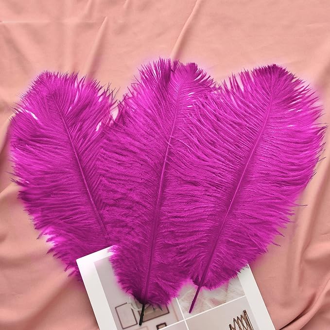 Ballinger Fuchsia Large Ostrich Feathers - Image 5