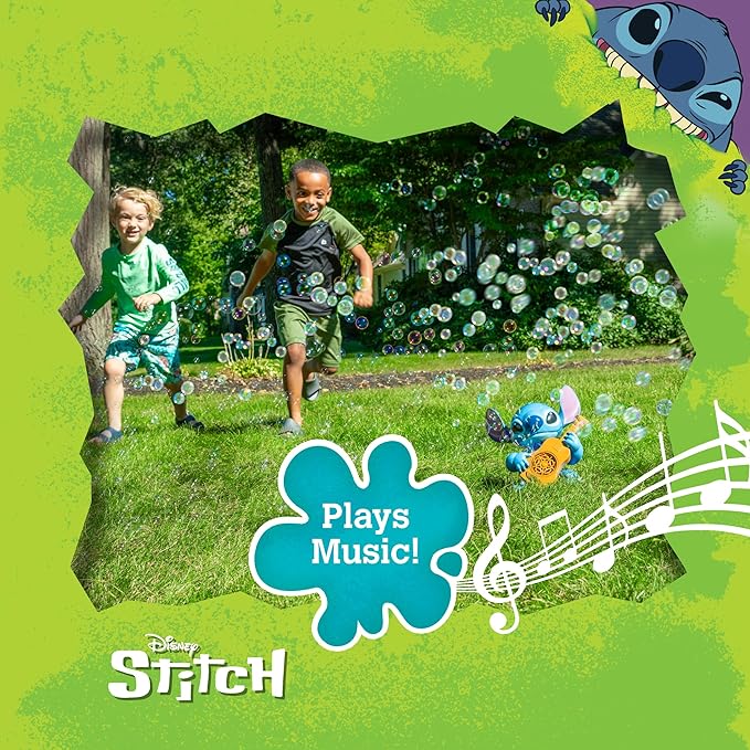 Stitch NO Spill Musical Bubble Machine | Bubble Toy - Image 6