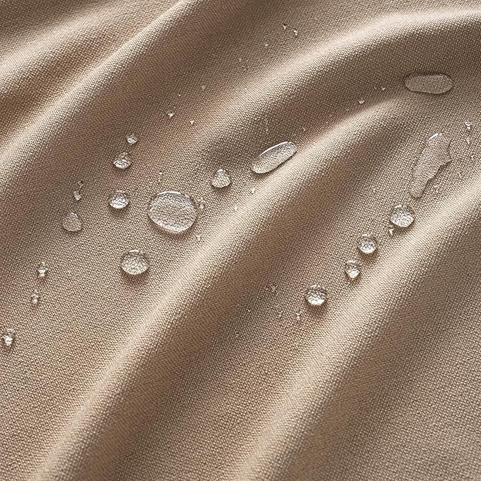 MIULEE Brown Linen Tablecloth 60x84 Inch Rectangle Table Cloth Waterproof - Image 2