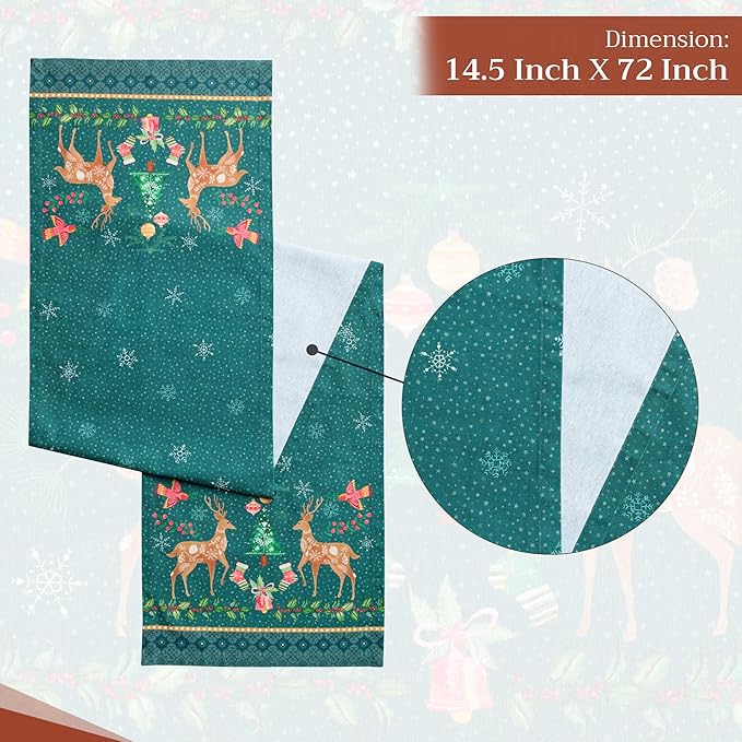 Maison d' Hermine Table Runner 100% Cotton Single Layer Table Runners 72 inches - Image 4