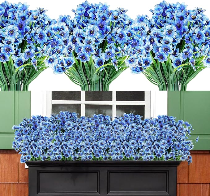 AmyHomie 20 Bundles Artificial Flowers by AmyHomie