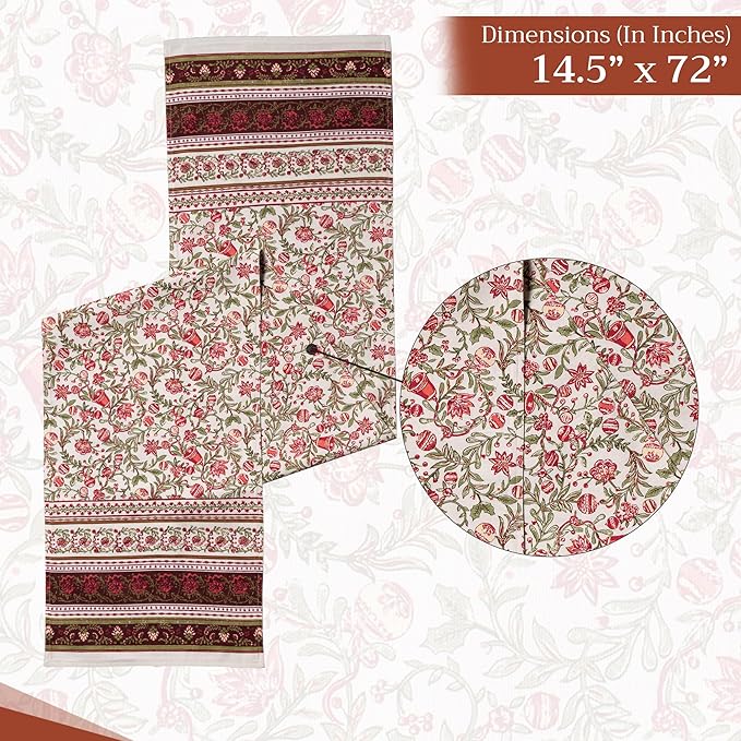 Maison d' Hermine Table Runner 100% Cotton Double Layer Table Runners 72 inches - Image 4
