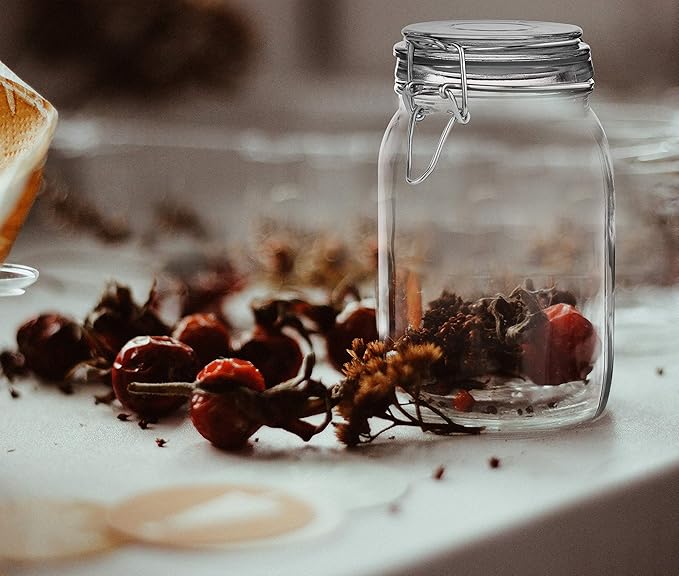 Set of 3 Mason Jars with Lid | Airtight Glass Storage Containers - Image 7