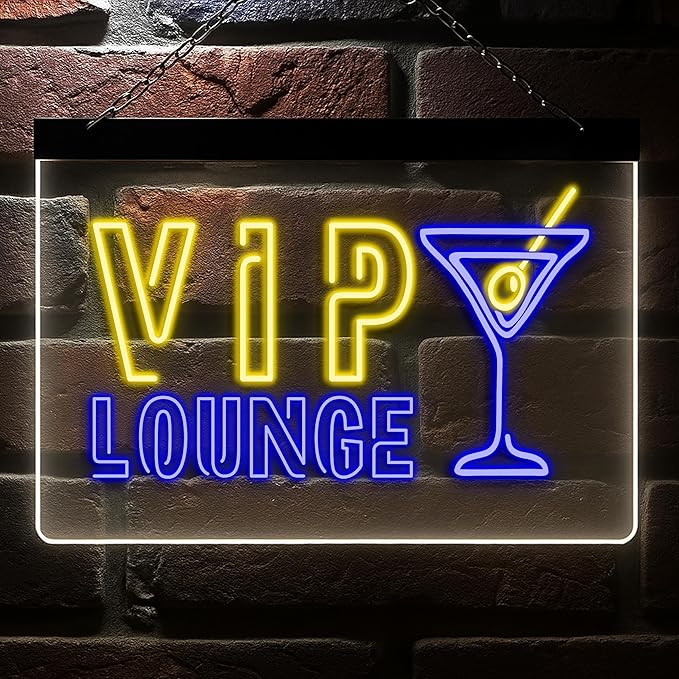 Custom Bar Neon Sign Vip Lounge Beer Home Bar Lights Decor Acrylic Table LED - Image 3