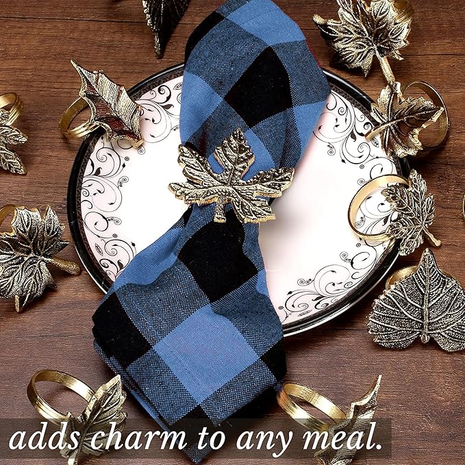 6-Piece Metal Napkin Rings - Image 5