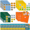 BONNYCO Tic Tac Toe Game Pack 16 Jungle Animals Kids Party Favors Safari Goodie by BONNYCO