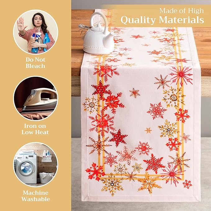 Maison d' Hermine Table Runner 100% Cotton Single Layer Table Runners 72 inches - Image 3