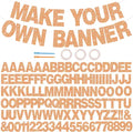 BEISHIDA 116 PCS Glitter Color Orange DIY Letter Banner Kit Make Your Own by Beishida