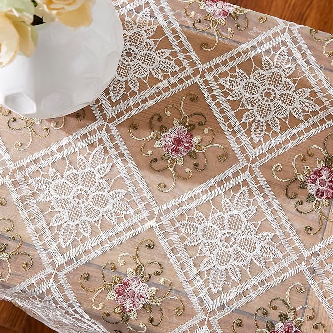 Warm Home Designs 70 Inch Round Tablecloth. Use Small White Tablecloth as - Image 4