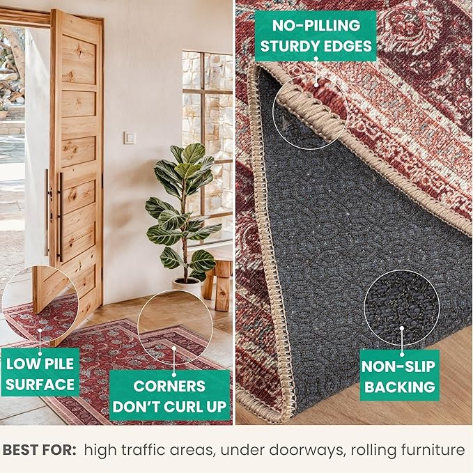 Bloom Rugs Washable Non-Slip 8' x 10' Rug - Image 3