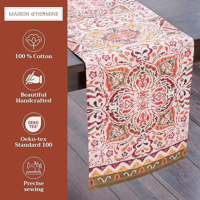 Maison d' Hermine Table Runner 100% Cotton Single Layer Table Runners 108 - Image 2