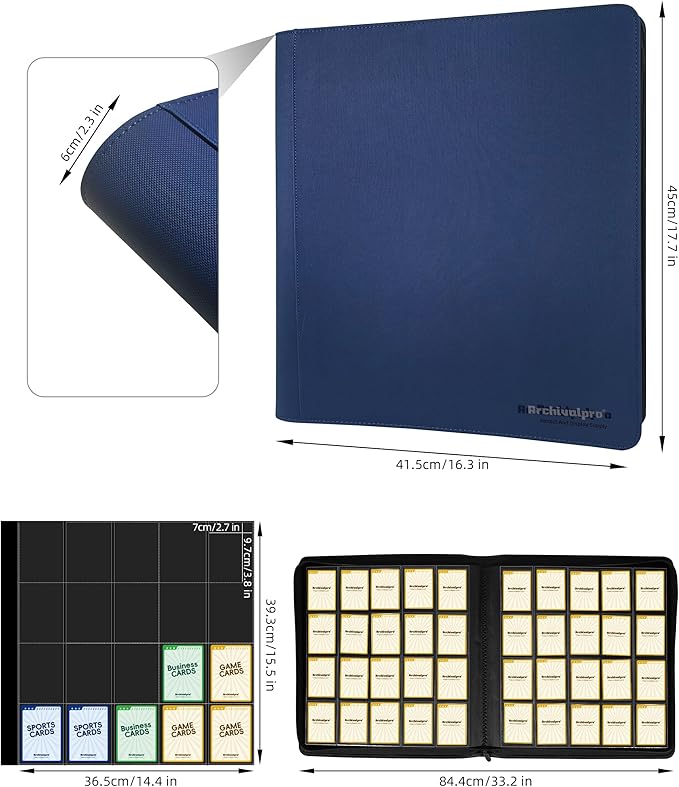 20 Pockets Premium Card Binder 1024 Cards Trading Card Binders Side Load Card - Image 2