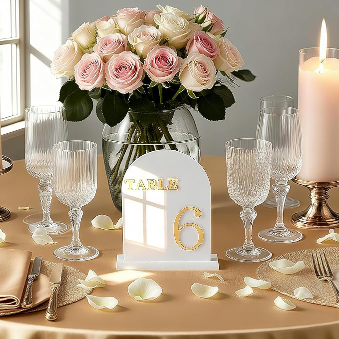 Arch Wedding Table Numbers 1-10 - Image 6
