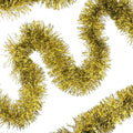 32.8 Ft Gold Christmas Tinsel Garland Metallic Shiny Tassle Banner Wall Hanging by SHUYITT