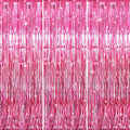 GOER 3.2 ft x 8.2 ft Metallic Tinsel Foil Fringe Curtains Party Photo Backdrop by GOER