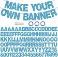 BEISHIDA 116 PCS Glitter Sky Blue DIY Letter Banner Kit Make Your Own by Beishida