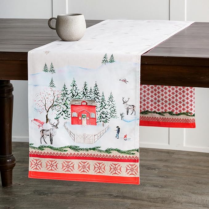 Maison d' Hermine Table Runner 100% Cotton Double Layer Table Runners 108 - Image 8