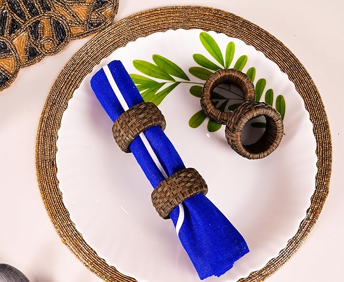 Decorative Cane Napkin Rings Set of 12 - Image 2