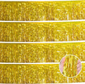 Laser Gold Christmas Decorations Tinsel Garland Parade Float Decorations by YUKL