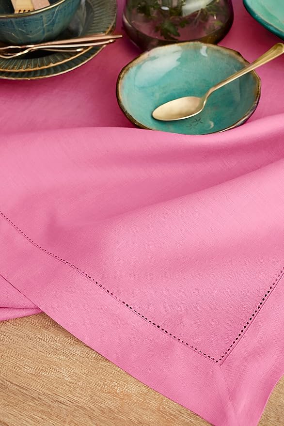 Solino Home Linen Tablecloth for Rectangle Tables 60 x 108 Inch - Image 3